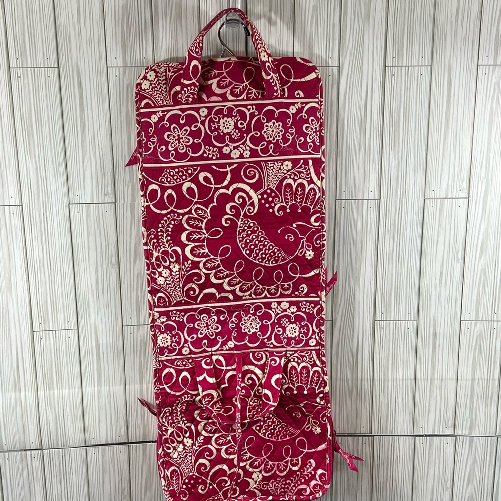 Vera Bradley "Twirly Birds Pink" Hanging Travel Organizer - Picture 2 of 6